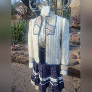 RARE Vintage 3 Piece Set Jessica Gunnies Skirt Blouse Jacket